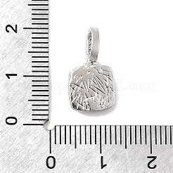 Brass Micro Pave Cubic Zirconia Pendants&nbsp;KK-A277-12P