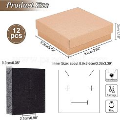 Kraft Paper Jewelry Boxes&nbsp;CON-WH0080-33B