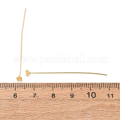 真鍮製マイクロパヴェキュービックジルコニアスタッドピアスパーツ  ゴールドカラー  きいろ  3mm  ピン：0.6x44mm&nbsp;CU-CBA4618-01G-04