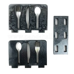 DIY食器収納ラックシリコンモールド  レジン型  UVレジン用  エポキシ樹脂工芸品作り  ディープスカイブルー  133~183x50~135x9mm&nbsp;SIMO-H010-18