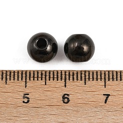 304ステンレスビーズスペーサー  ロンデル  ブラック  8x7mm  穴：2.5mm&nbsp;STAS-P197-037B-8mm