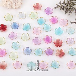 210Pcs 6 Colors Acrylic Bead Caps&nbsp;OACR-SZ0001-47