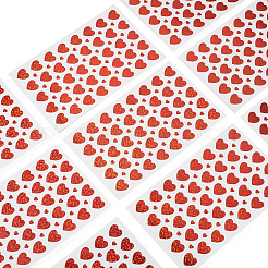 Heart Plastic Stickers&nbsp;DIY-TADJ0002-006B