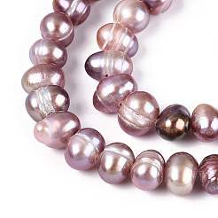 Natural Cultured Freshwater Pearl Beads Strands&nbsp;LS-PEAR-N013-05O-02