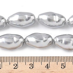 Electroplate Opaque Glass Imitation Pearl Strands&nbsp;EGLA-D302-01A