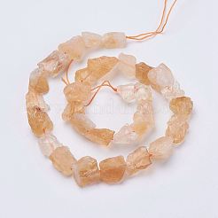 Raw Rough Natural Citrine Bead Strands&nbsp;G-F403-09