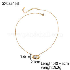 304 Stainless Steel Necklaces&nbsp;STAS-OY011-63G