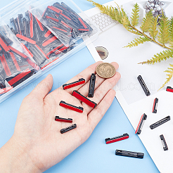 150個 3スタイル プラスチック ブローチ ファインディング  バックバーピン  プラチナ  22~36x5~7x4~6mm  ピン：0.9mm  50個/スタイル&nbsp;FIND-PH0005-64