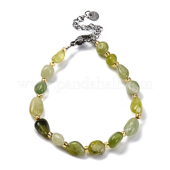 Natural Xiuyan Jade Beaded Bracelets for Women&nbsp;G-P563-07P-09