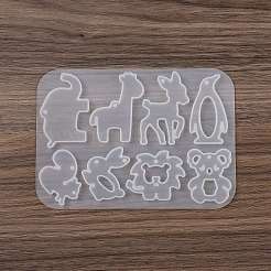 DIYペンダントシリコンモールド  女性用イヤリング  鹿  135x95x5mm  穴：2mm  内径：36~45x26~33mm&nbsp;SIMO-P010-D02