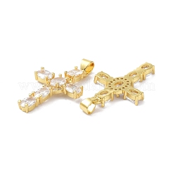 Brass Micro Pave Cubic Zirconia Pendant&nbsp;ZIRC-C021-15G