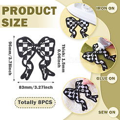 8Pcs Polyester Clothing Patches&nbsp;DIY-TA0015-30A