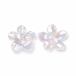 Transparent Acrylic Bead Caps&nbsp;X-OACR-E013-11
