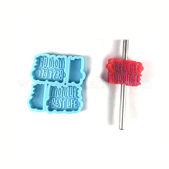 Mother's Day Theme DIY Pendant Silicone Molds&nbsp;DIY-P053-08