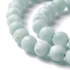 Frosted Natural Glass Beads Strands&nbsp;G-I247-15J