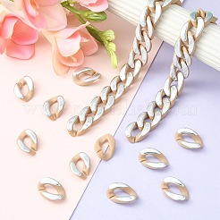 100Pcs Acrylic Linking Rings&nbsp;SACR-CJ0001-35S