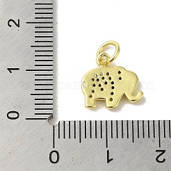 Real 18K Gold Plated Brass Pave Cubic Zirconia Pendants&nbsp;KK-M283-02A-01