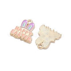 Easter Alloy Enamel Pendants&nbsp;ENAM-I055-01KCG-07