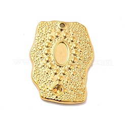 Ion Plating(IP) 304 Stainless Steel Pendant Cabochon Settings&nbsp;STAS-I197-004G