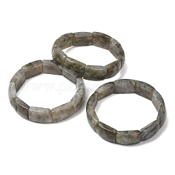 Rectangle Natural Labradorite Beaded Stretch Bracelets for Women Men&nbsp;GG-CBA9ACE-C09
