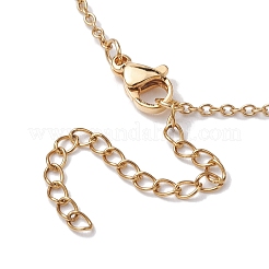 Round Gemstone Pendant Necklaces&nbsp;NJEW-JN04718-02