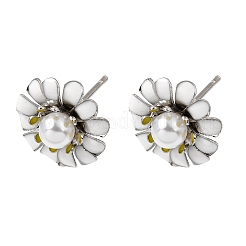 Brass Enamel Stud Earrings&nbsp;KK-CBA8324-27P-04