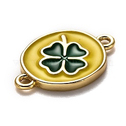 Brass Enamel Links Connectors&nbsp;KK-B028-19G