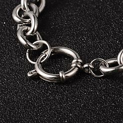 Tarnish Resistant 304 Stainless Steel Cable Chain Bracelets&nbsp;BJEW-H477-03