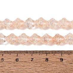 Transparent Crackle Glass Beads Strands&nbsp;GLAA-Q115-04A-09
