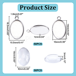 DIY 304 Stainless Steel Pendant Making Kit&nbsp;DIY-HY0002-41