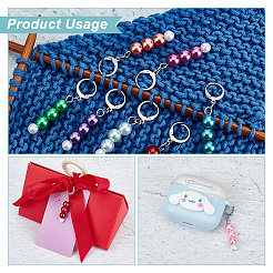 ABS Plastic Imitation Pearl Bead Stitch Markers&nbsp;HJEW-AB00188