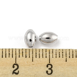 真鍮ビーズ  カドミウムフリー＆ニッケルフリー＆鉛フリー  バレル  プラチナメッキ  6x4mm  穴：1.2mm&nbsp;KK-P258-11P