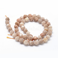 Natural Sunstone Beads Strands&nbsp;G-F523-10-8mm