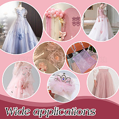 Polyester Mesh Fabric for DIY Crafts&nbsp;DIY-WH0504-720B