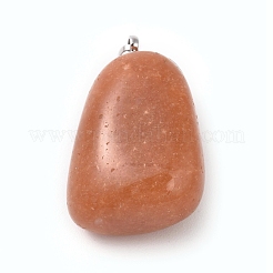 Natural Red Aventurine Pendants&nbsp;X-G-k302-B13