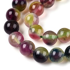 Dyed Natural White Jade Beads Strands&nbsp;G-T138-8mm-210-26