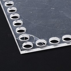 Transparent Acrylic Crochet Basket Bases&nbsp;LS-DIY-WH0368-001A