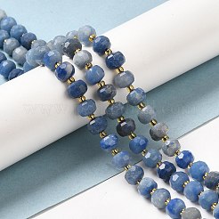 Dyed & Heated Natural Blue Aventurine Beads Strands&nbsp;G-P508-A13-01