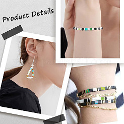 300Pcs 15 Colors 2-Hole Glass Seed Beads&nbsp;SEED-HY0001-35A