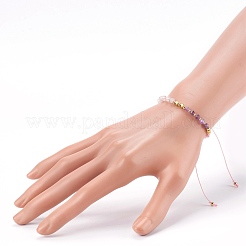 Adjustable Nylon Cord Braided Bead Bracelets&nbsp;BJEW-JB06024-01