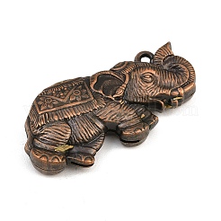 Tibetan Style Alloy Pendants&nbsp;AL-CBA2376-34R