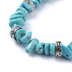 Natural & Synthetic Mixed Stone Chip Bracelets&nbsp;BJEW-JB04489