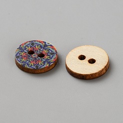 100Pcs 2-Hole Wooden Buttons&nbsp;BUTT-WH20005-04