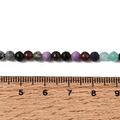 Natural & Synthetic Mixed Gemstone Beads Strands&nbsp;GG-CBAA998-A01-4mm