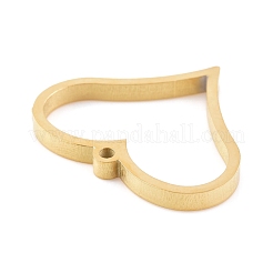 Ion Plating(IP) 304 Stainless Steel Open Back Bezel Pendants&nbsp;STAS-K208-06G