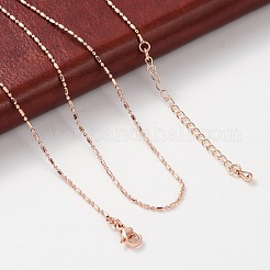 Brass Ball Chain Necklaces for Women&nbsp;NJEW-D302-32RG