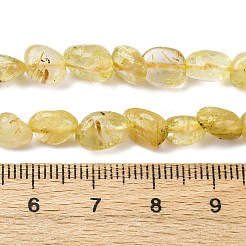 Natural Gold Rutilated Quartz Beads Strands&nbsp;G-K395-A09-01