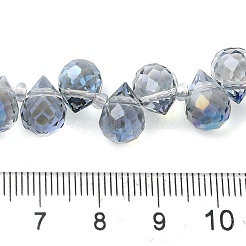 Electroplate Glass Beads Strands&nbsp;EGLA-D030-17R