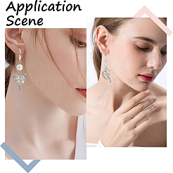 40Pcs Brass Earring Hooks&nbsp;KK-SC0006-18S