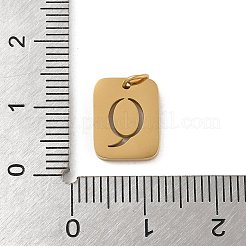 304 Stainless Steel Charms&nbsp;LS-STAS-R001-01G-Q